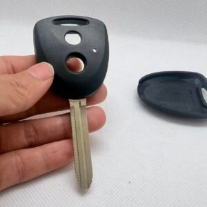 2 button replacement remote key fob shell with key blade compatible with toyota & daihatsu