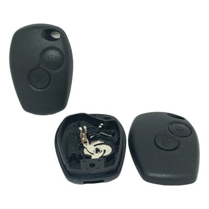 Home 2 Button Straight Key Shell Replacement Compatible Renault Koleos