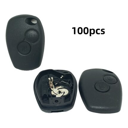 2 button straight key shell replacement compatible renault koleos