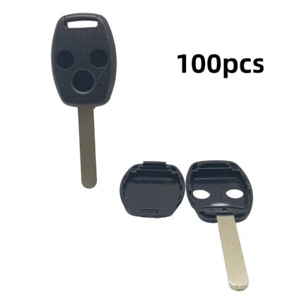 3 button car key replacement shell with uncut key blade | fit for honda civic accord cr v fit hr v models