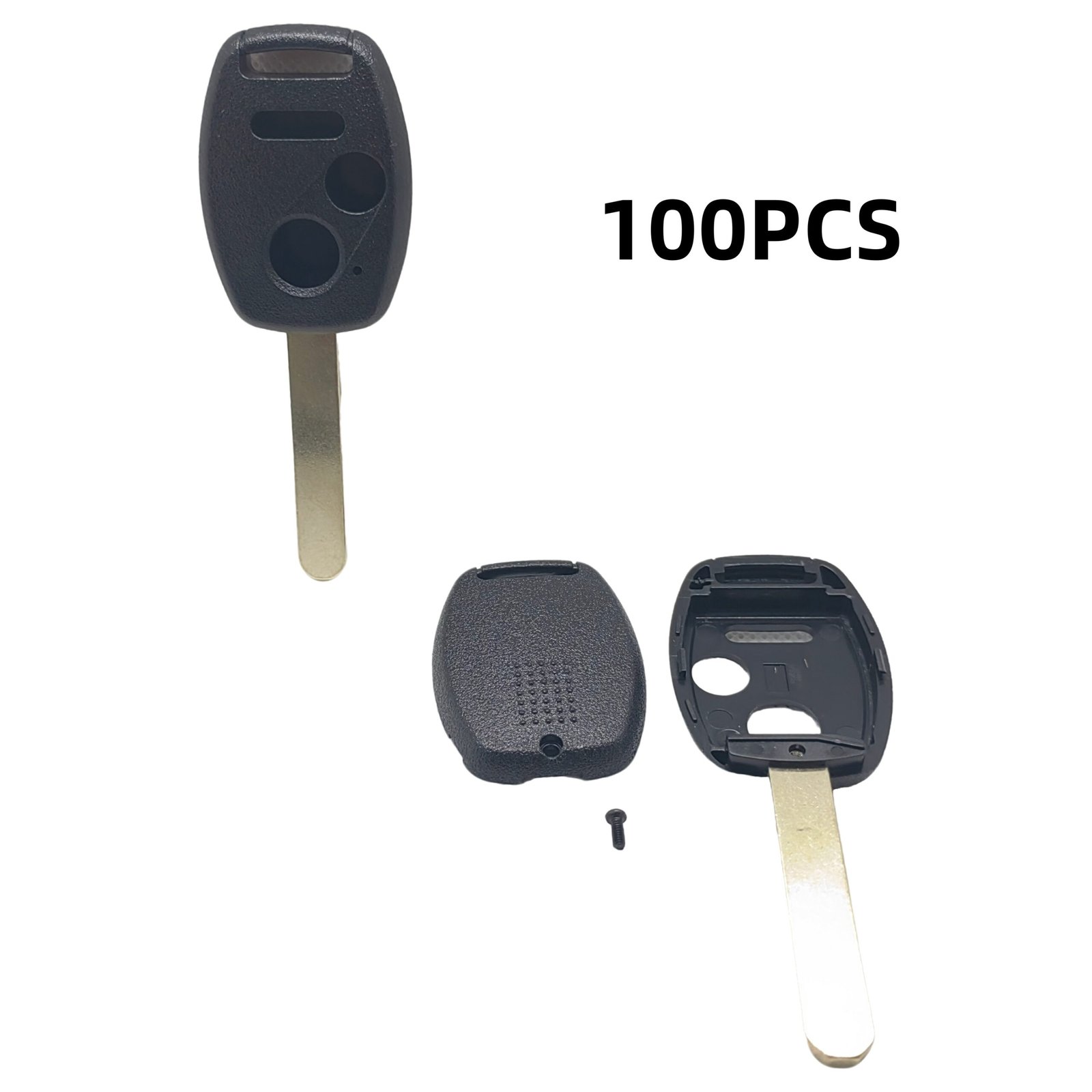 2 +1button car key fob shell with key blade compatible with honda accord civic crv fit 2 +1button car key fob shell with key blade compatible with honda accord civic crv fit
