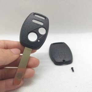 2 +1button honda key fob shell with key blade fit for accord civic crv fit hrv straight remote key case replacement